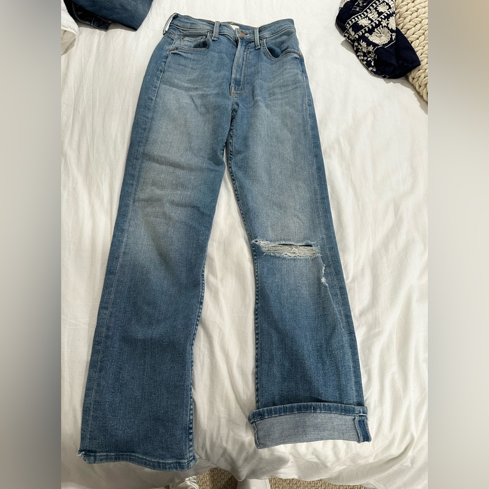 Mother highwasted rider ankle worn once size 23
